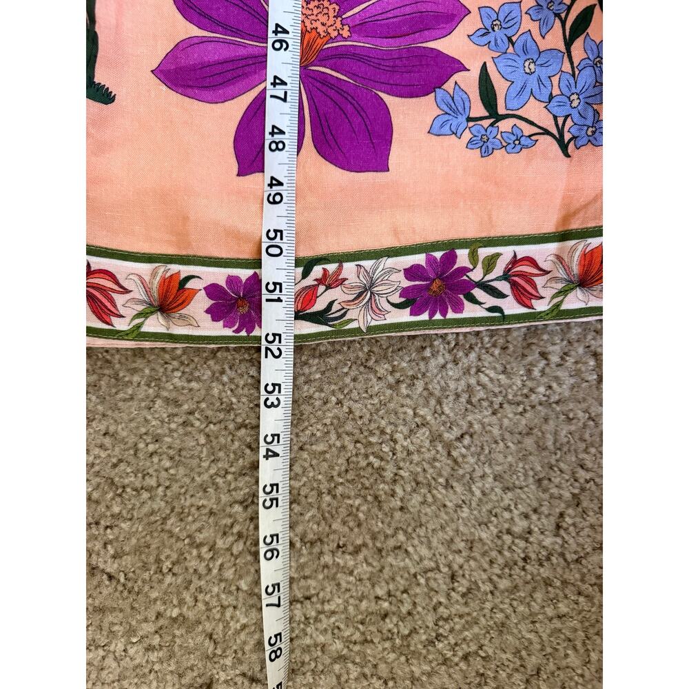 RARE Elizabeth James The Label Tess Midi Peach Floral Dress - Picture 10 of 10